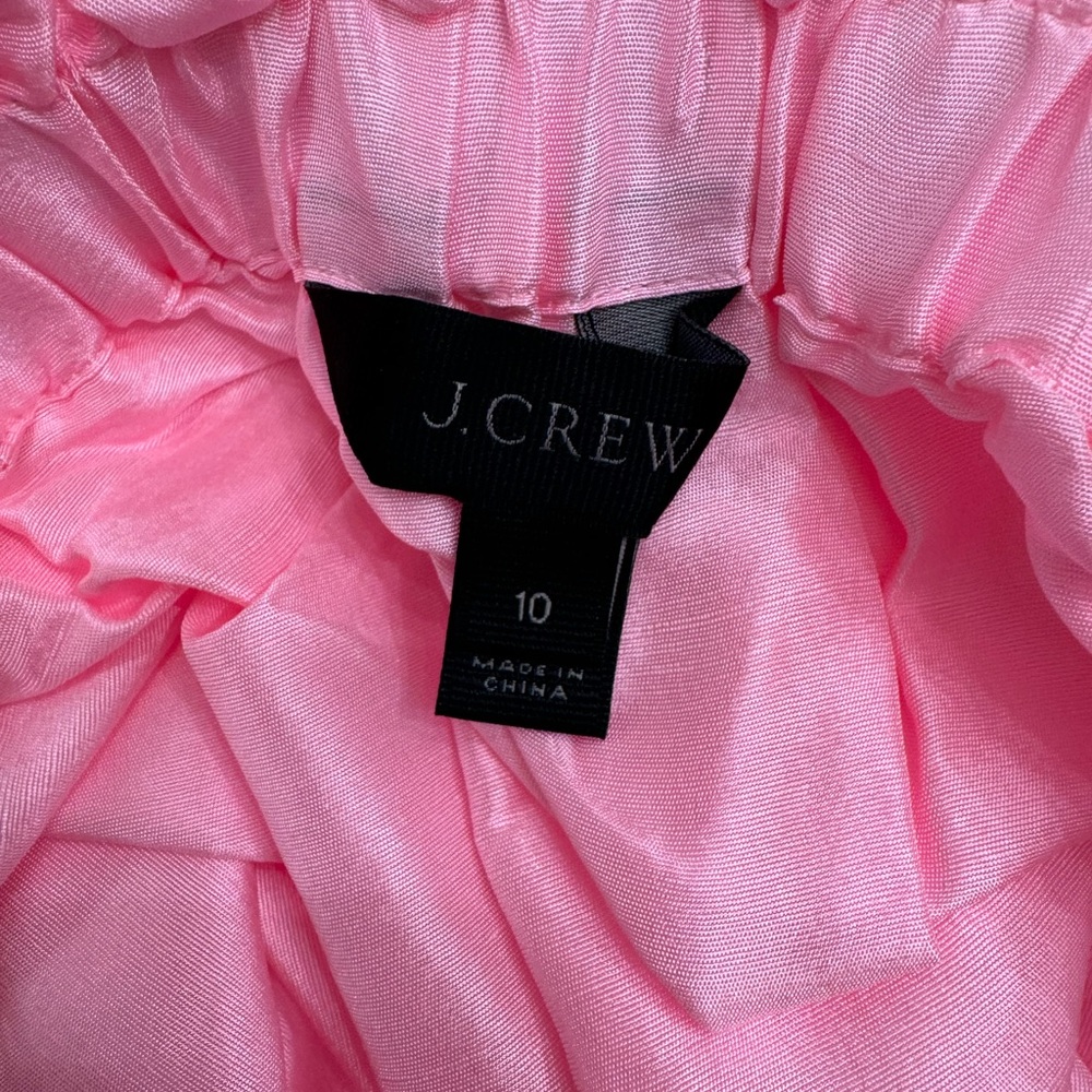 Jcrew pink off the shoulder silk blouse size 10 - Picture 6 of 6